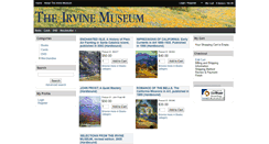 Desktop Screenshot of irvinemuseum.pinnaclecart.com